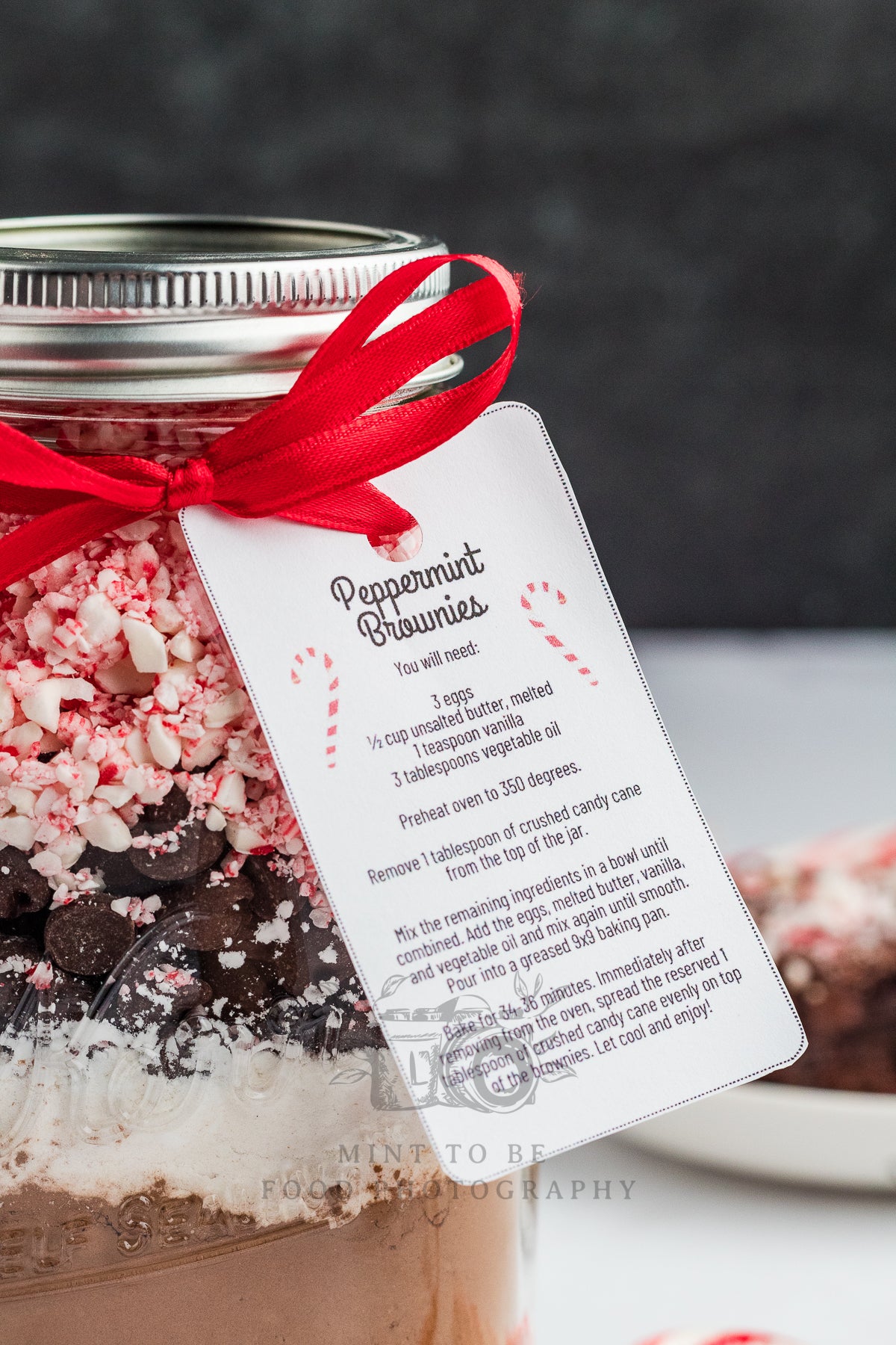 Peppermint Brownies in a Jar (Exclusive)