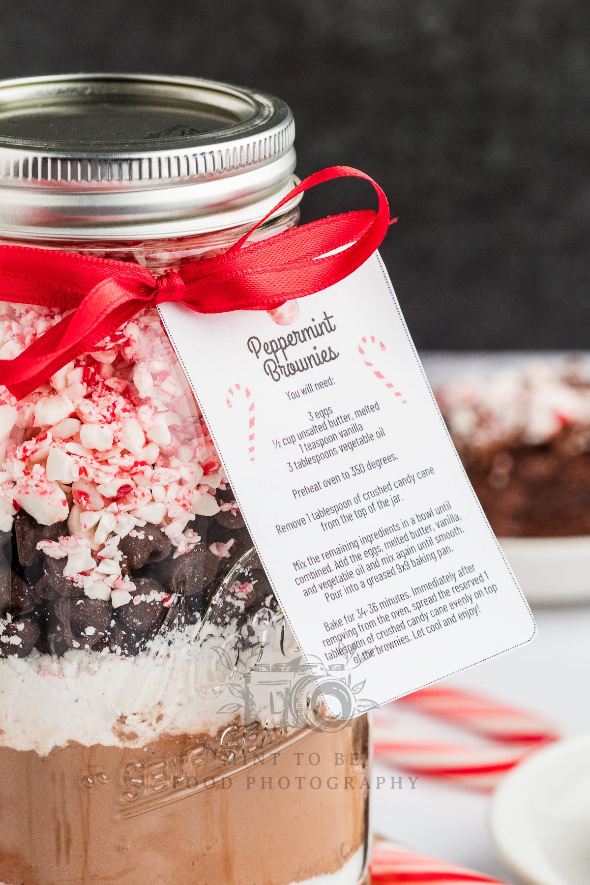 Peppermint Brownies in a Jar (Exclusive)
