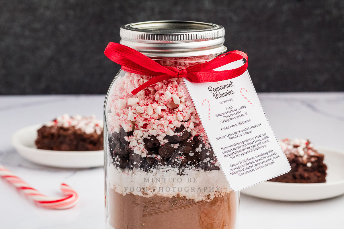 Peppermint Brownies in a Jar (Exclusive)