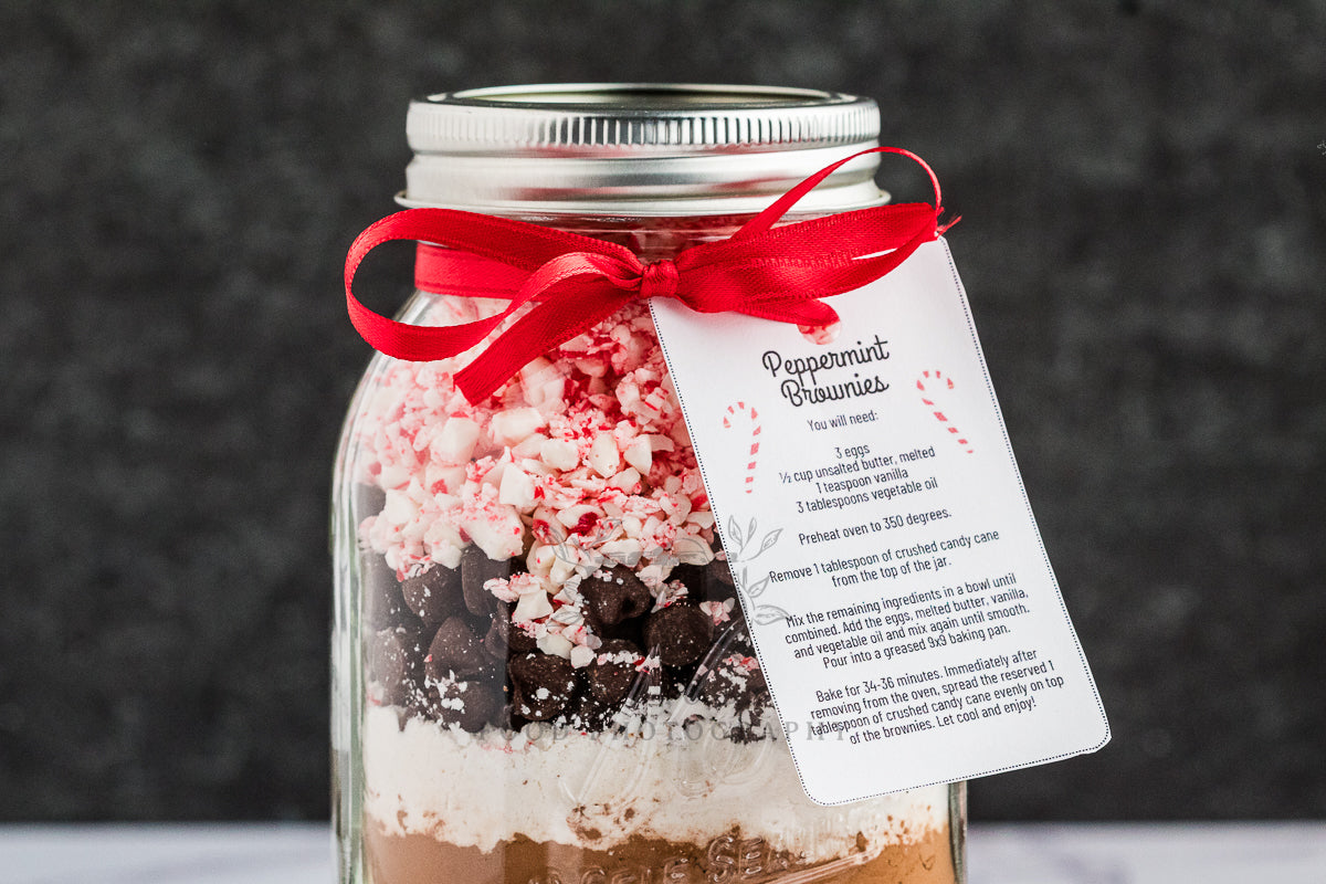 Peppermint Brownies in a Jar (Exclusive)